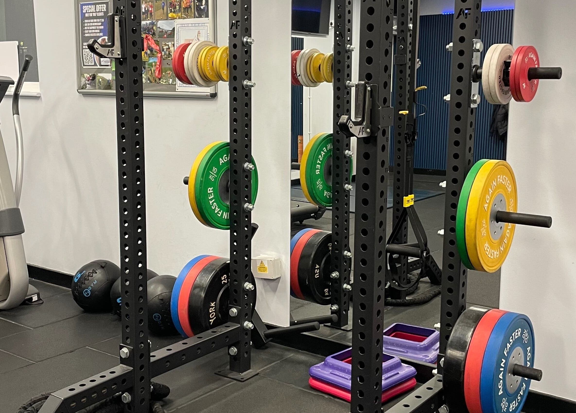 Weights and workout equipment at Carol Redman Personal Training in London, England, GB.