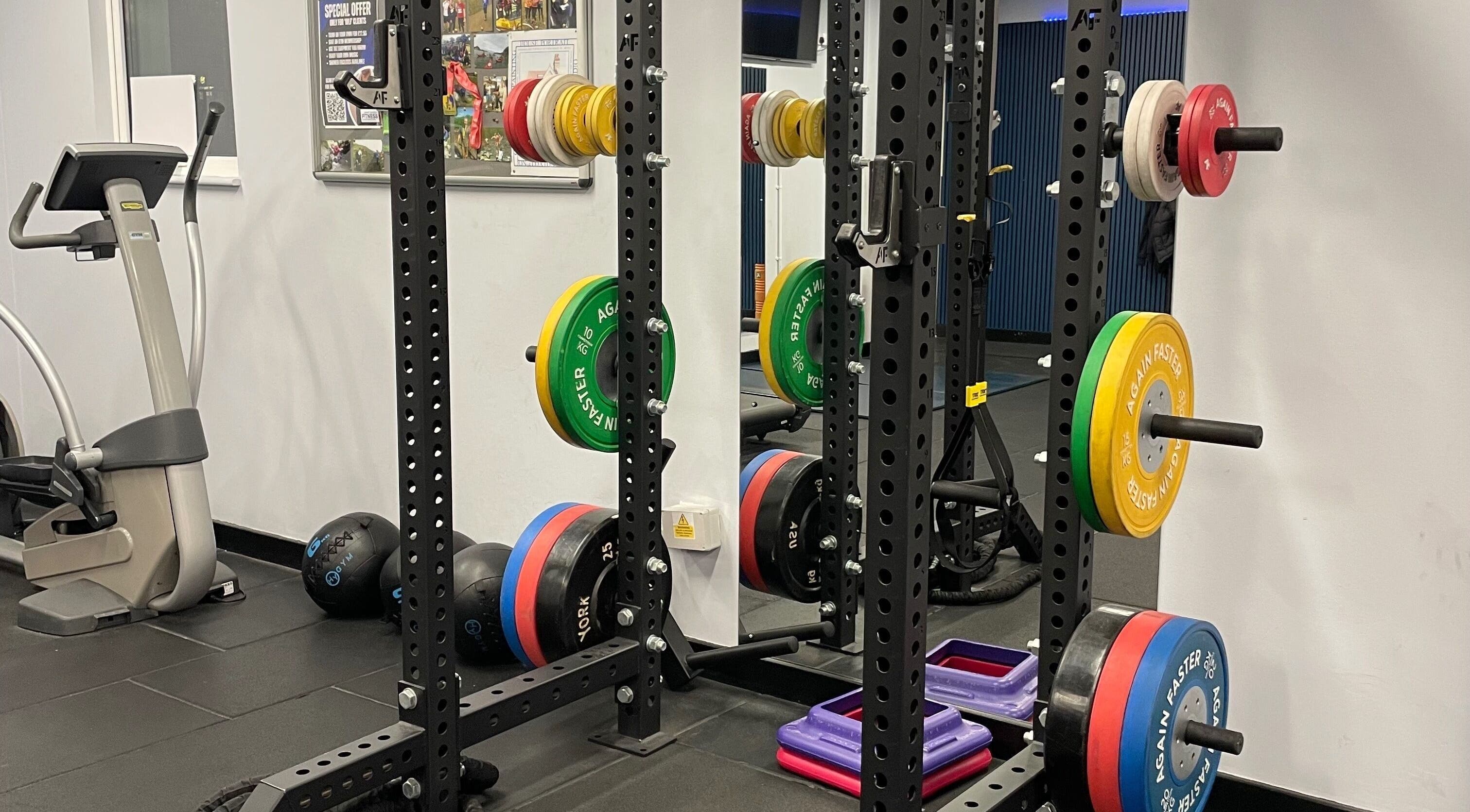 Weights and workout equipment at Carol Redman Personal Training in London, England, GB.