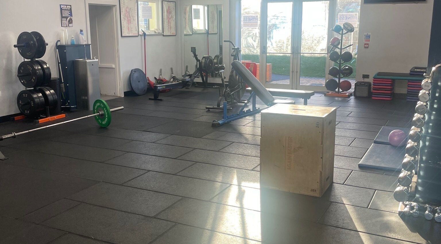 Spacious gym area at Carol Redman Personal Training, London, England, GB, equipped with modern fitness tools.