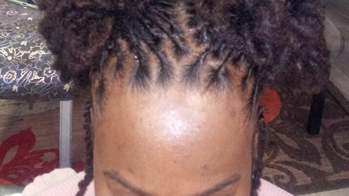 two strand twist relaxed hair