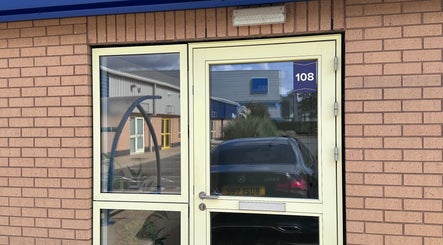 Front entrance of GH Beauty in Peterborough, England, GB showcasing the modern exterior.