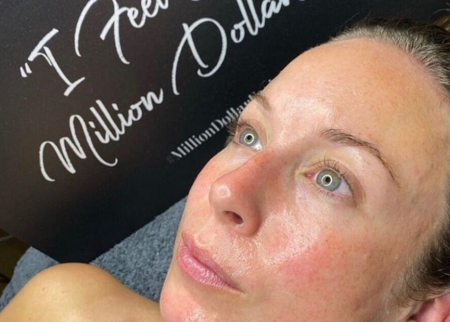 Client enjoys a radiant facial treatment at GH Beauty, Peterborough, England, GB.