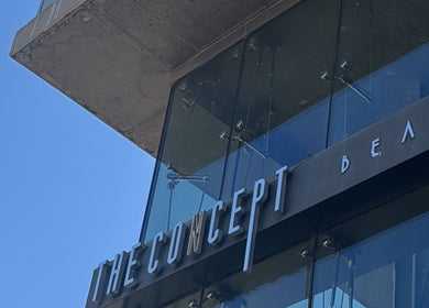 Exterior of The Concept Beauty Lounge in Amman, Amman Governorate, JO, showcasing sleek modern design.