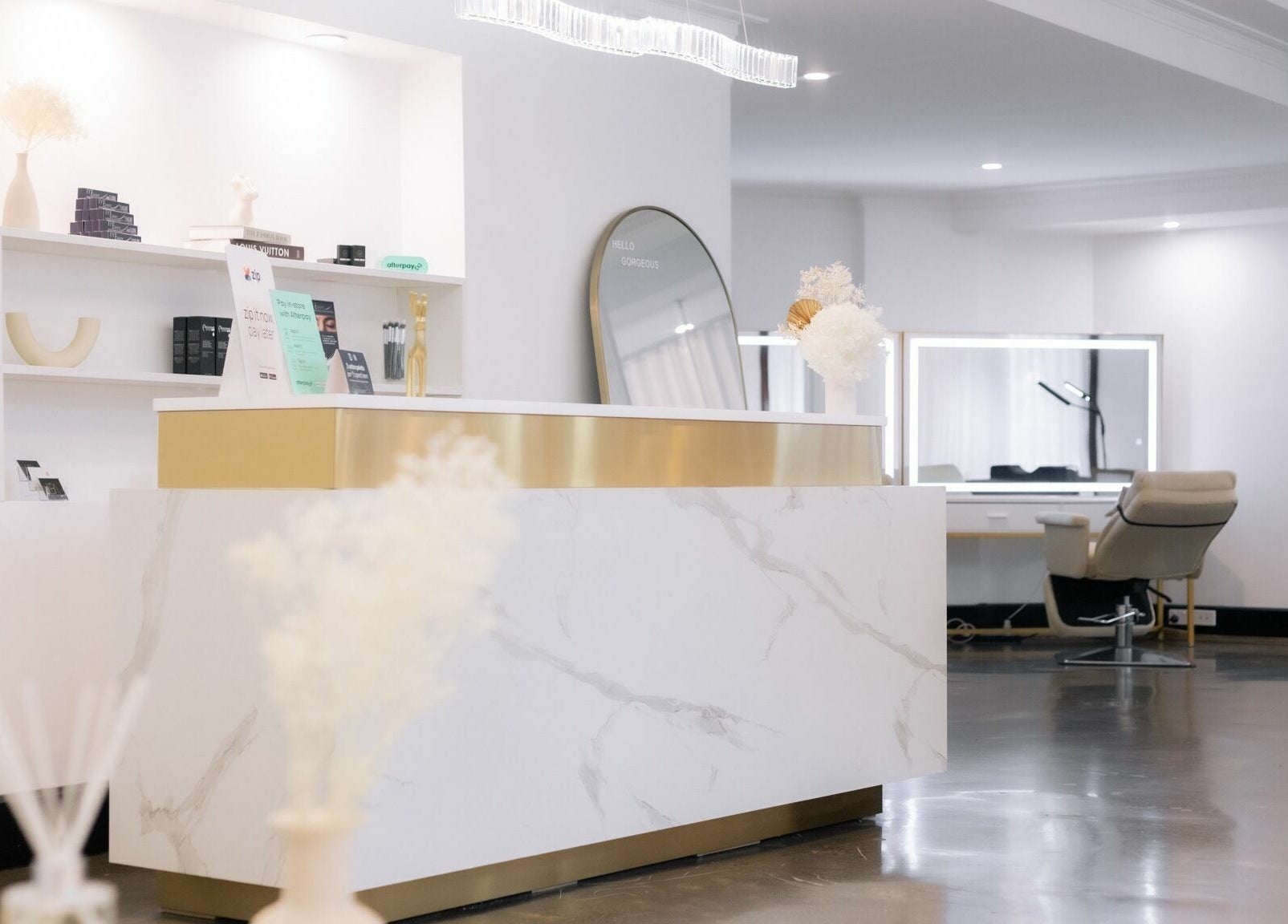 LBA Lashes - Crows Nest interior with modern reception and stylish decor in Crows Nest, New South Wales, AU.