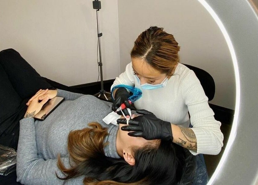 Lash artist at LBA Lashes - Crows Nest, Crows Nest, New South Wales, AU, performing precision work.