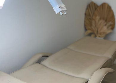 Luxurious treatment bed at Haus Of Allure in Clontarf, Queensland, AU, enhancing relaxation and comfort.