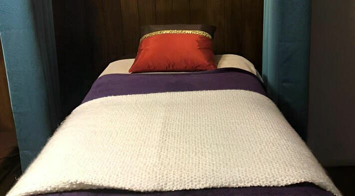 Relax in a serene massage bed at Diamond House Thai Massage & Spa, Kerikeri, Northland, NZ.