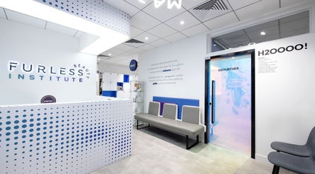 Modern reception at Furless Permanent Al Quoz (Dubai/Electrolysis) in Dubai, AE features sleek design and welcoming ambiance.