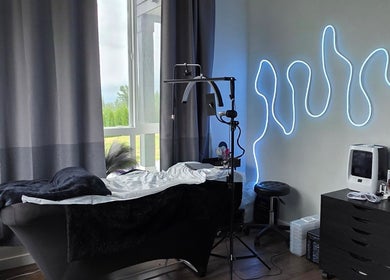 Chic beauty space at LooksbyLew - Mobile Services in Maple Ridge, British Columbia, CA with modern decor and equipment.