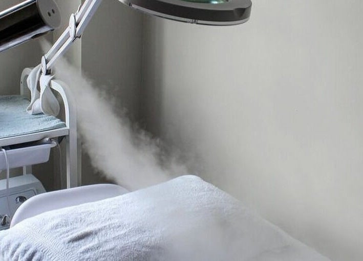Facial steamer at Melt Body Health in Windsor, Ontario, CA, ready for soothing treatment session.