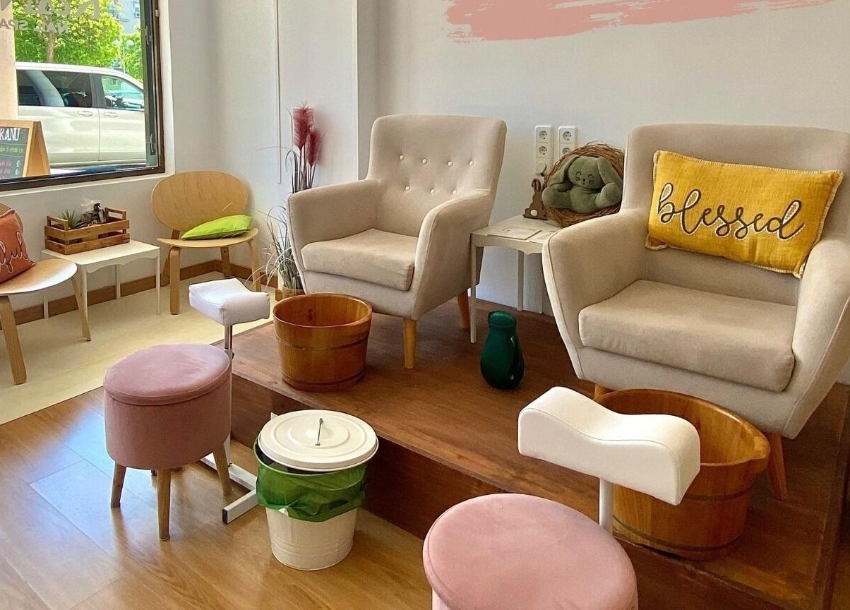 Área de pedicura en Kanu Nail Spa Tres Olivos Montecarmelo, Madrid, Comunidad de Madrid, ES.
