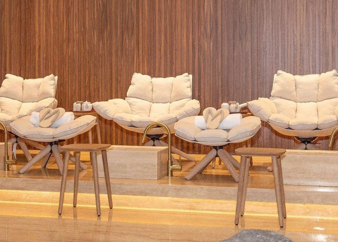 Luxurious seating at Zen Spa, Doha, Doha, QA offers a serene and comfortable environment for ultimate relaxation.