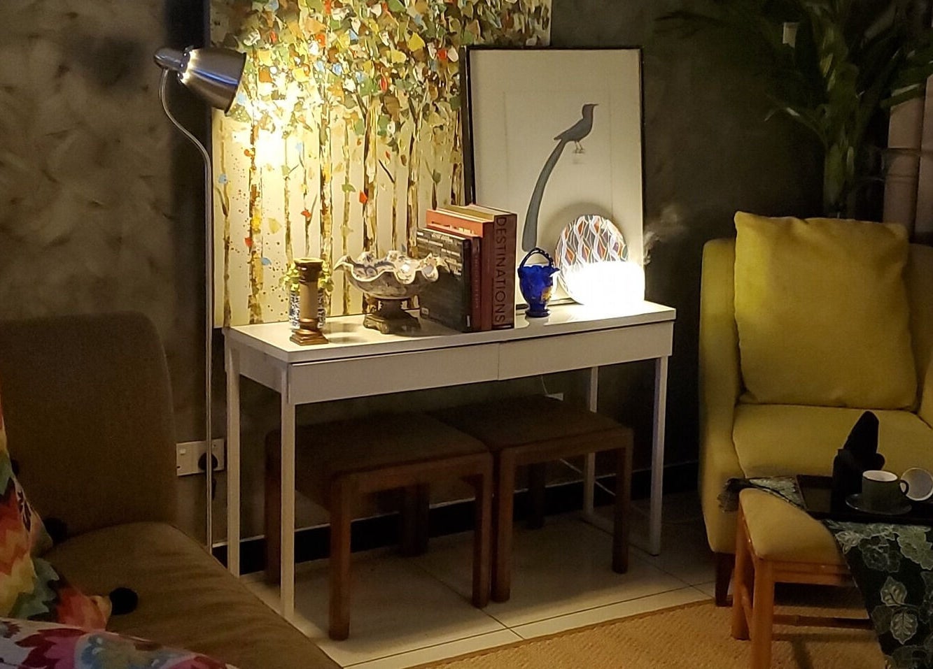 Cozy relaxation nook at LAWA LAWA SPA @Menara Zurich, Johor Bahru, Johor, MY, featuring elegant decor.