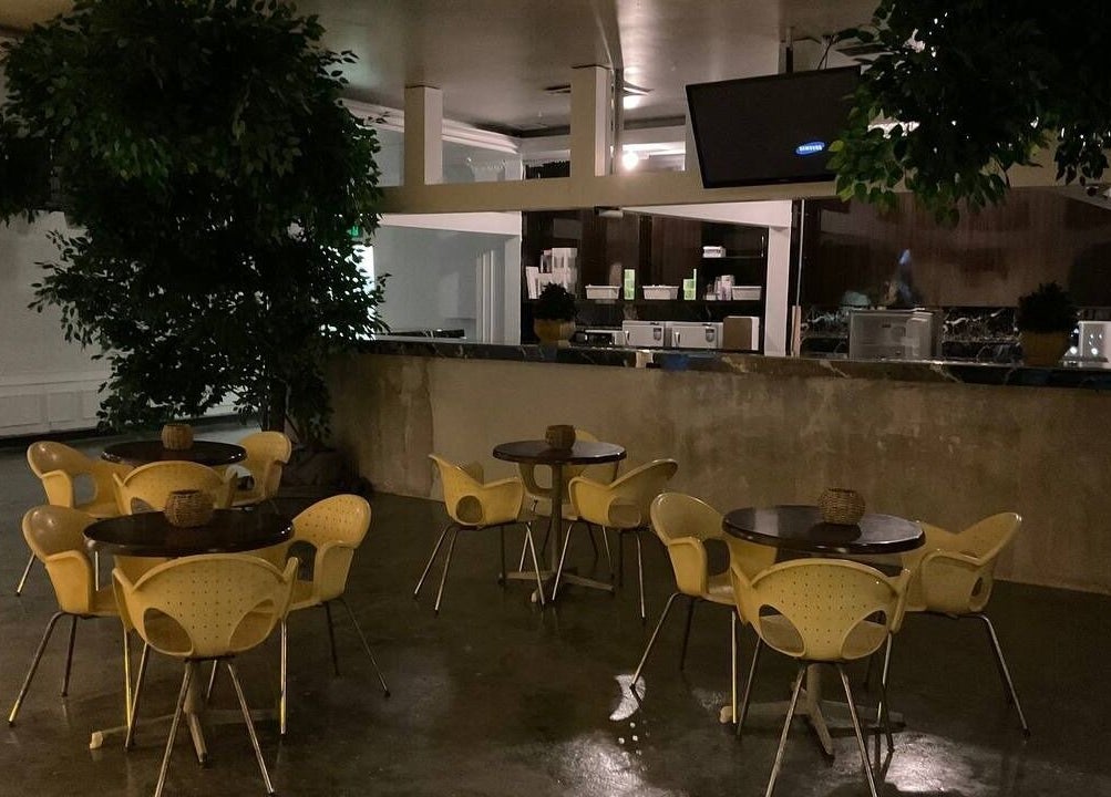 Inviting sitting area at LAWA LAWA SPA @Menara Zurich, Johor Bahru, Johor, MY with modern decor and elegant tables.