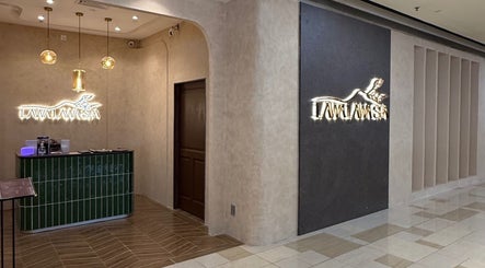 Reception area of LAWA LAWA SPA @Komtar JBCC, Johor Bahru, Johor Darul Ta'zim, MY with elegant decor.