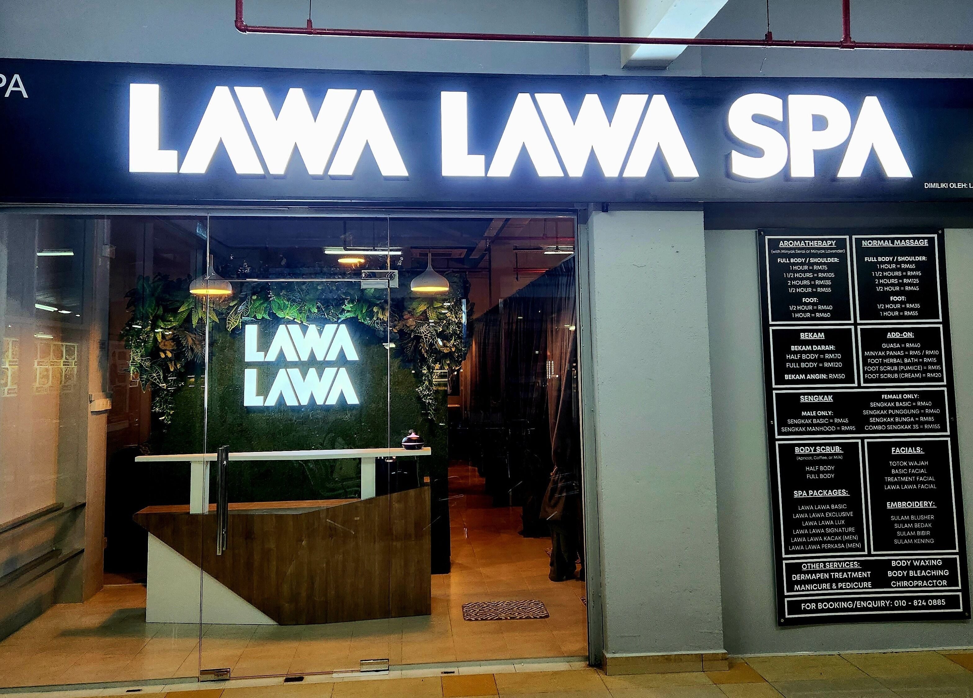 Cozy entrance of LAWA LAWA SPA @Larkin Sentral in Johor Bahru, Johor, MY with inviting decor.