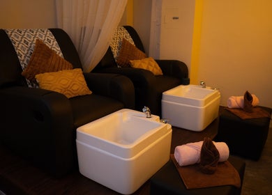 Relaxation chairs and foot bath at LAWA LAWA SPA @KSL City Mall, Johor Bahru, Johor, MY.