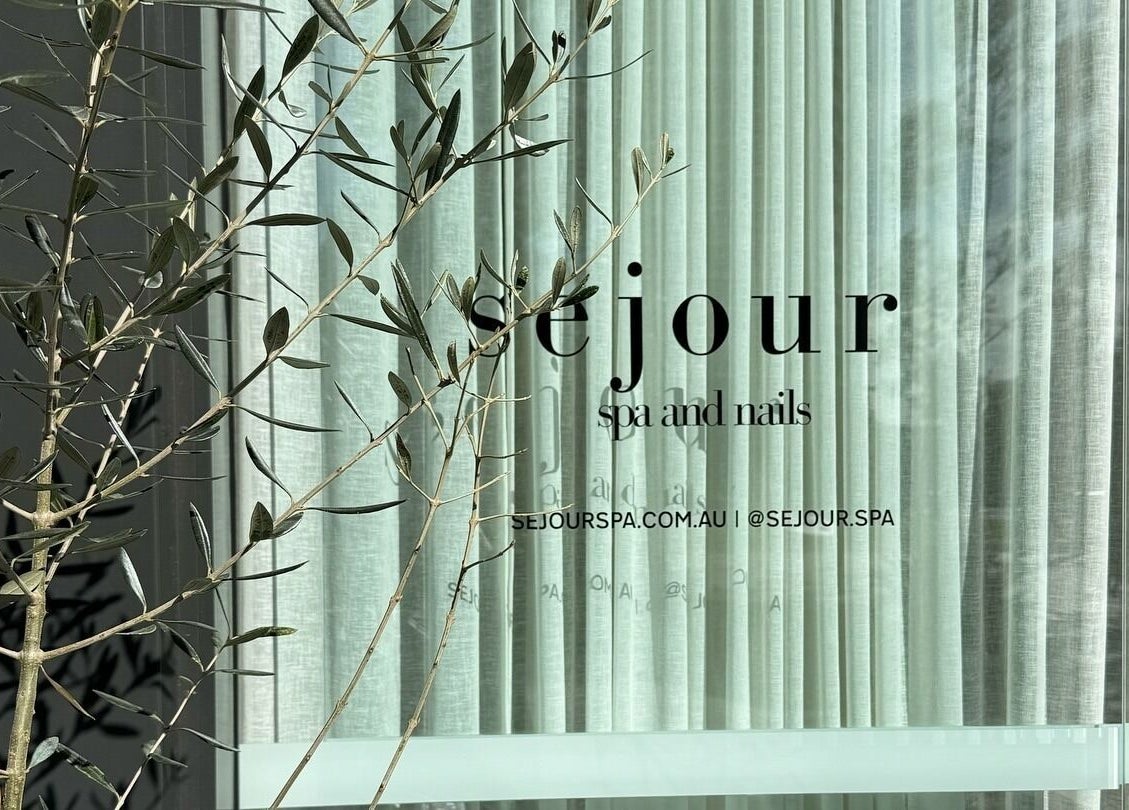 Séjour Spa and Nails elegant entrance with greenery in Eastgardens, New South Wales, AU.