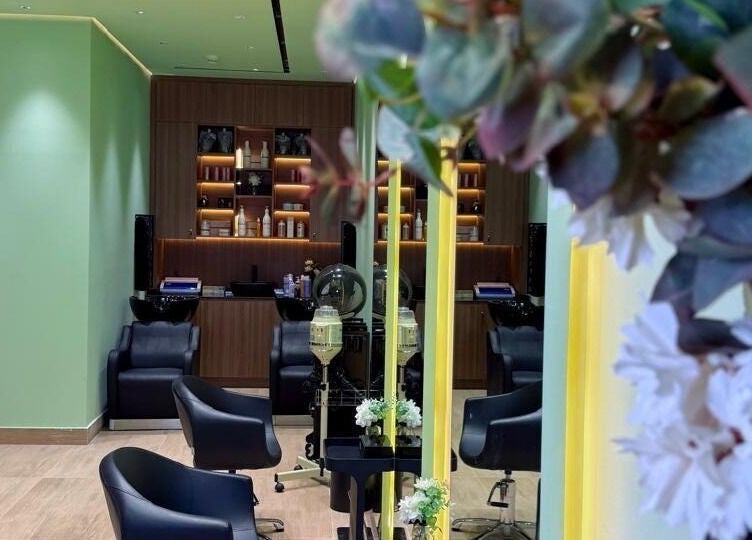 Luxurious interior of AZUL BEAUTY SALON-L.L.C in Abu Dhabi, AE with stylish chairs and decor.