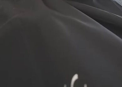 Soft black fabric drapes at Yousef Afandi Express-Abu Nsair, Amman, Amman Governorate, JO, adding a touch of elegance.