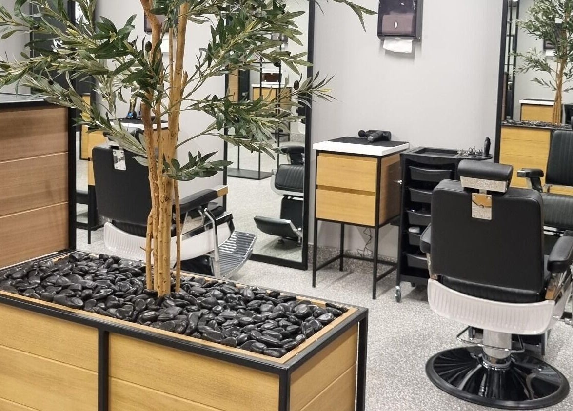 Modern salon interior at Yousef Afandi- Dabouk Bader Al Jadeedah, Amman, Amman Governorate, JO.