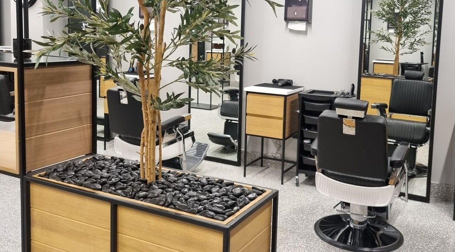 Modern salon interior at Yousef Afandi- Dabouk Bader Al Jadeedah, Amman, Amman Governorate, JO.