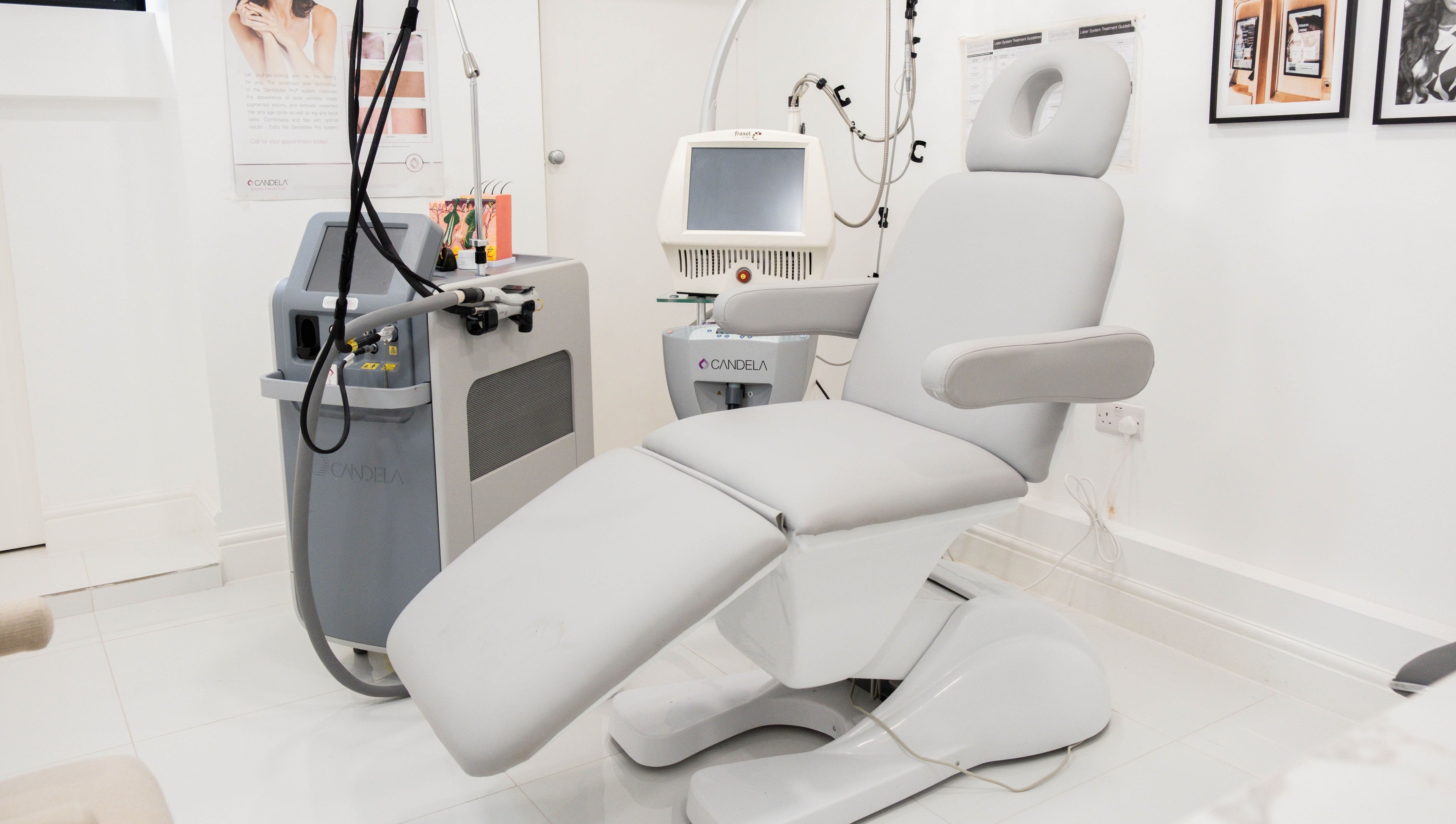 Modern treatment room at Diamond Skin Doctor Led Aesthetic And Laser Clinic - Knightsbridge, London, England, GB.