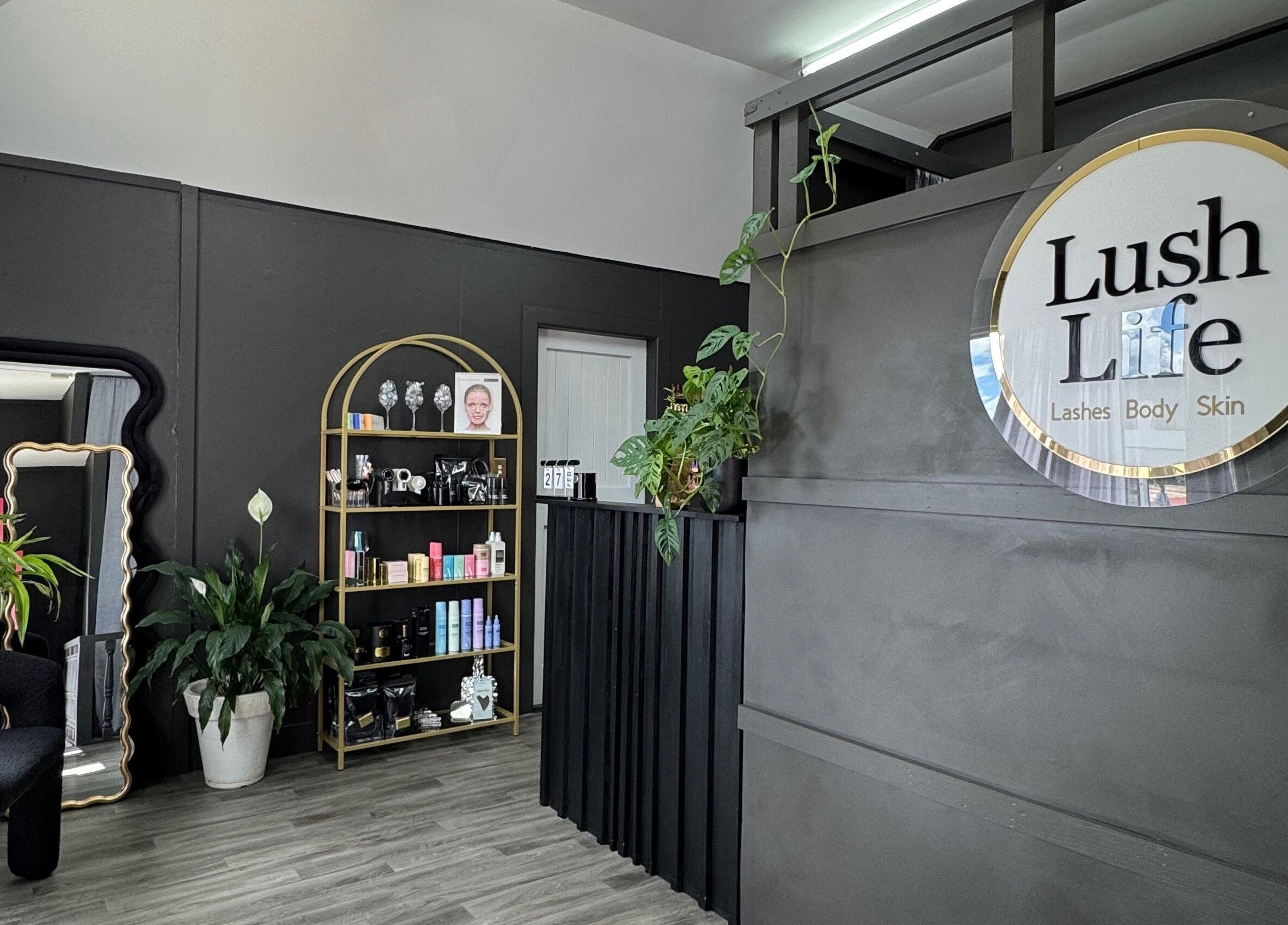 Elegant interior of StudioEDIT, Kawakawa, Northland, NZ with stylish decor and lush plants for a tranquil vibe.