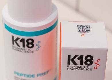 K18 Biomimetic Hairscience products at Lux Hair Lounge, Narellan, New South Wales, AU.