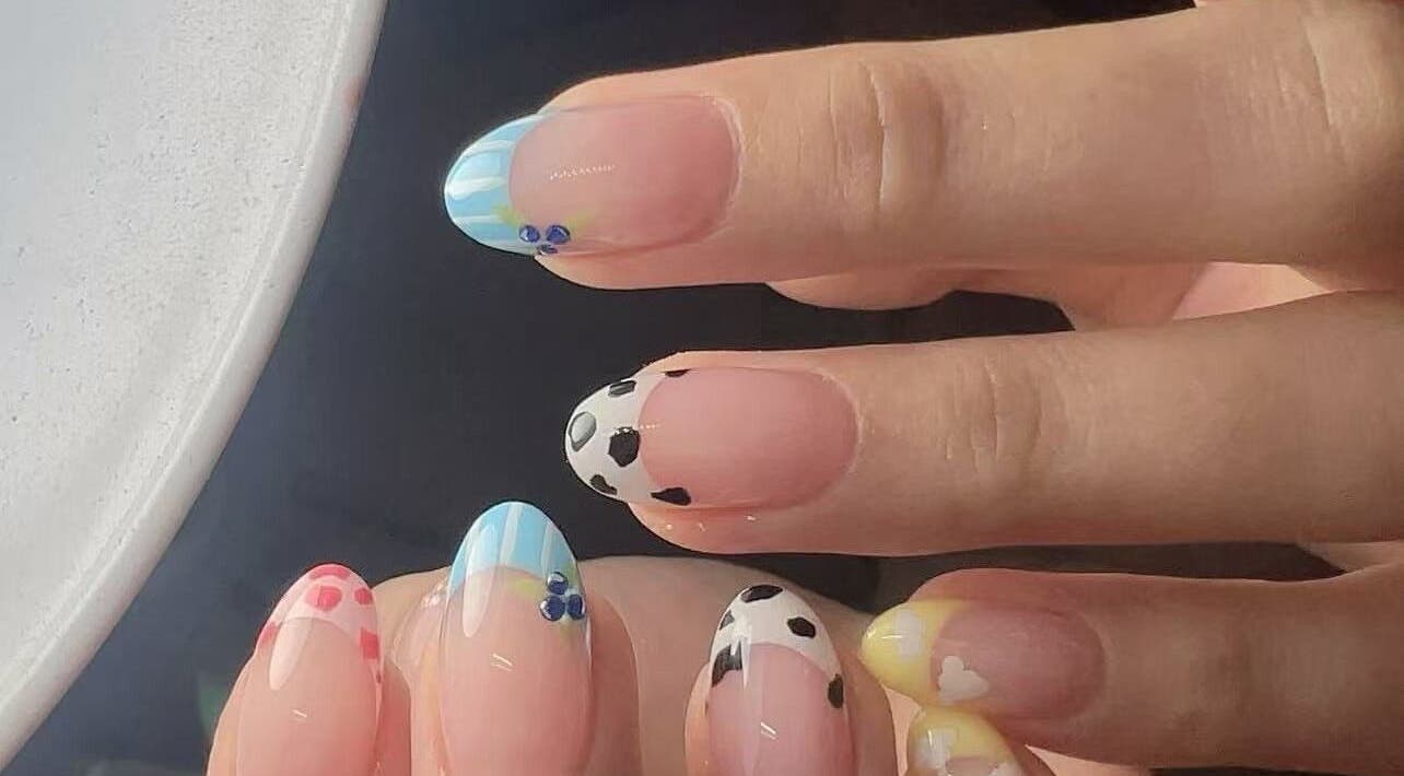 Colorful nail art at Abby Nails Finsbury Park, London, England, GB. Perfect blend of creativity and elegance.