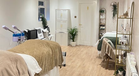Tranquil treatment room at The Radiance Clinic, Oldham, England, GB, featuring luxurious setup.