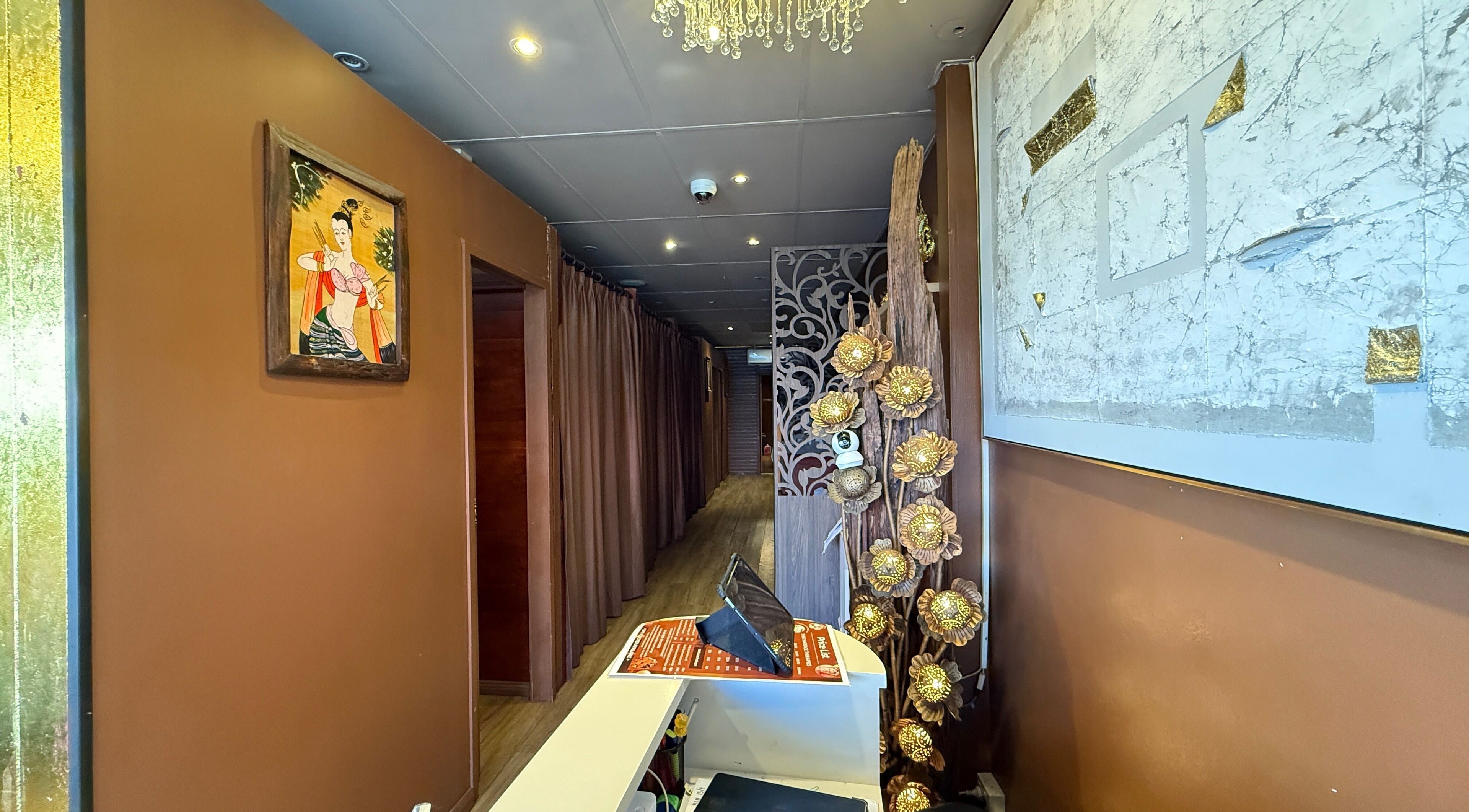 Entrance of SAWATDEE THAI MASSAGE AND DAY SPA AT REVESBY in Revesby, New South Wales, AU with serene decor.