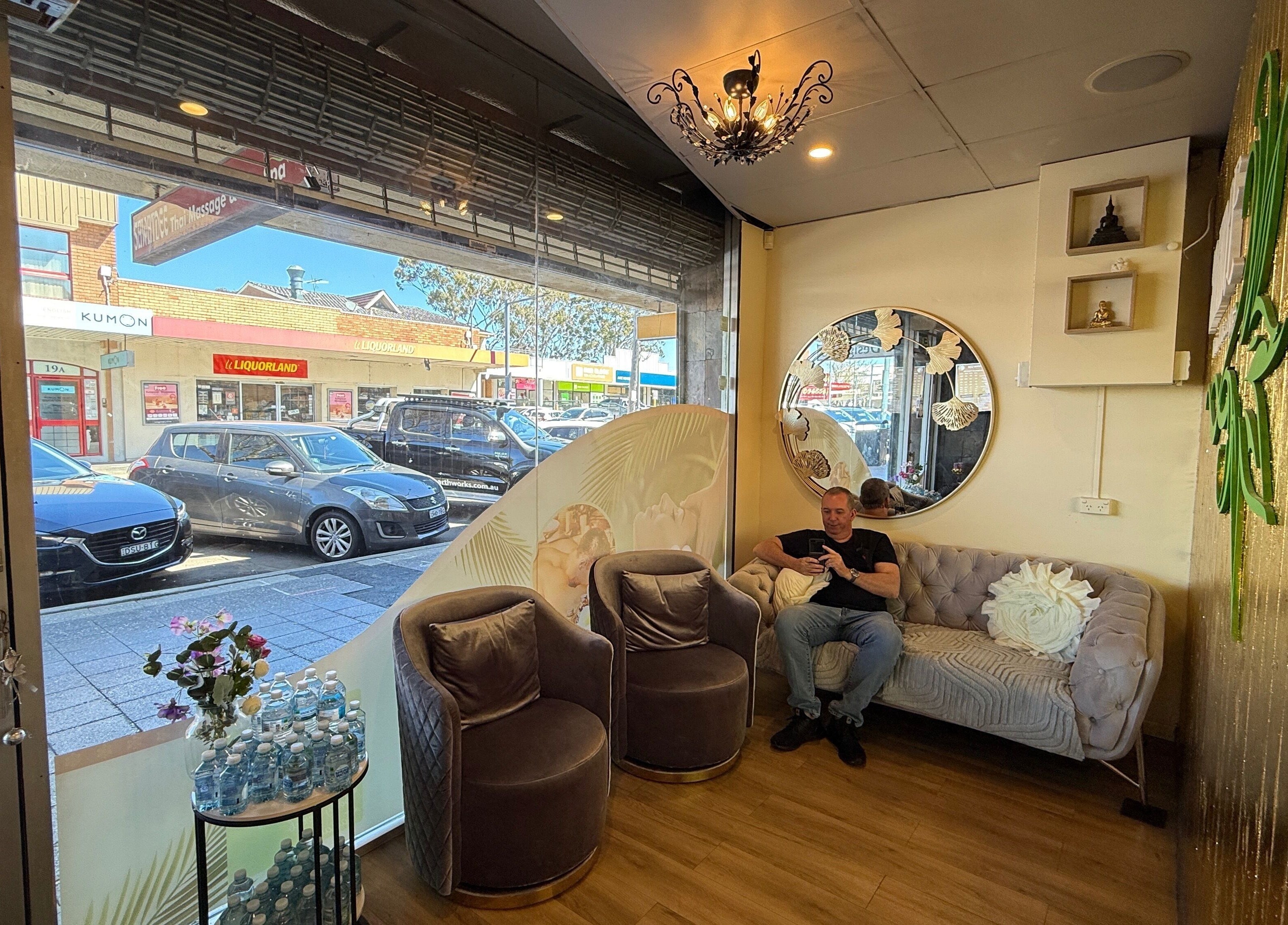 Inviting lounge area at SAWATDEE THAI MASSAGE AND DAY SPA AT REVESBY, Revesby, New South Wales, AU.