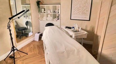 Cozy treatment room at The Skin Therapist at Skin & Wellness Alvechurch, Alvechurch, England, GB.
