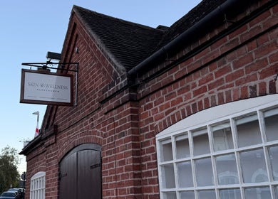 Brick facade of The Skin Therapist at Skin & Wellness Alvechurch, Alvechurch, England, GB.