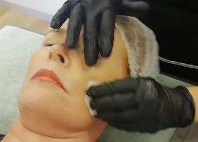 Facial treatment at JustBe Aesthetics Skin Clinic in Cape Town, Western Cape, ZA enhances skin radiance.