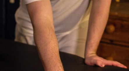 AJ Massage therapy session setup in London, England, GB highlighting professional wellness care.