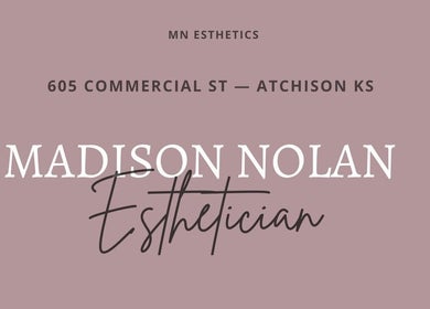 Elegant signage for Madison Nolan Esthetics - Atchison located in Atchison, Kansas, US.