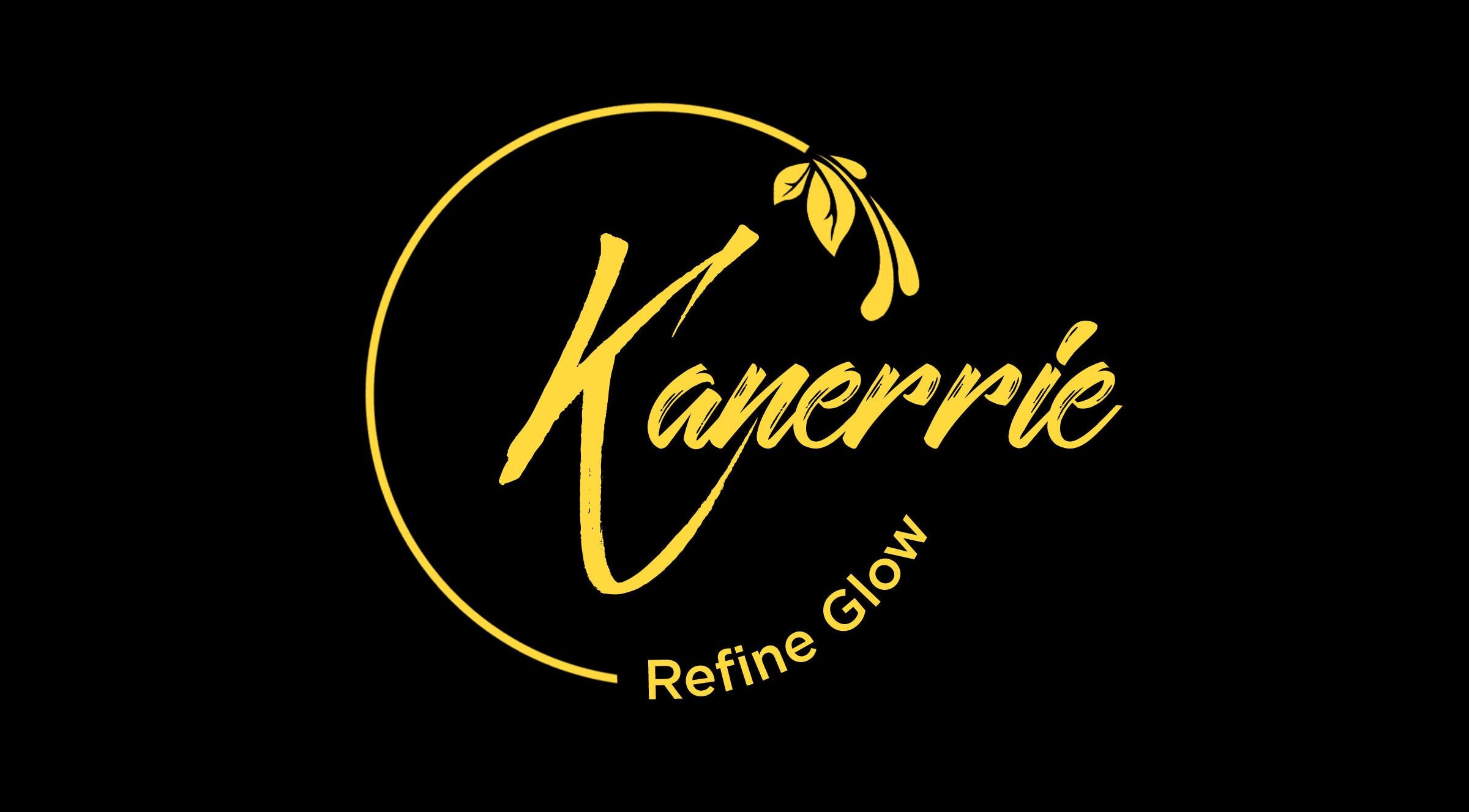 Kanerrie Refine Glow's elegant logo in Port of Spain, Port of Spain Corporation, TT.