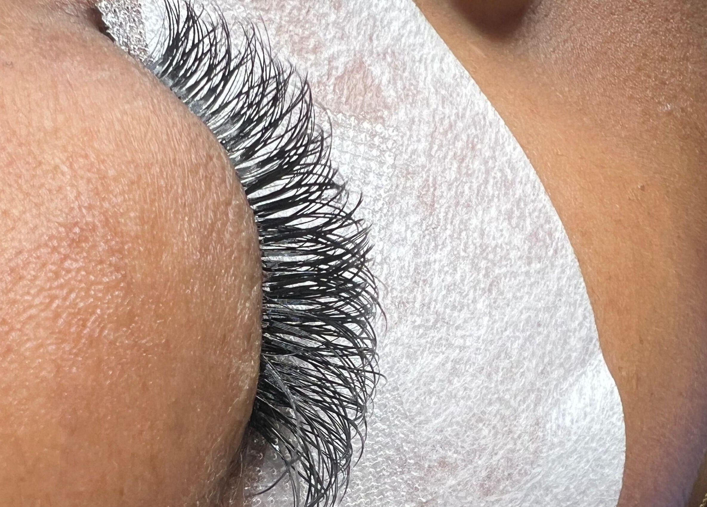 Close-up of lash extensions at Kanerrie Refine Glow, Port of Spain, Port of Spain Corporation, TT.