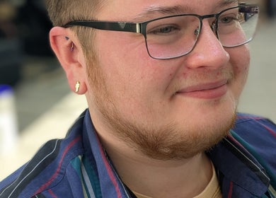 Stylish beard trim at Hair Creations by Pagie Xox, Maryville, Illinois, US.