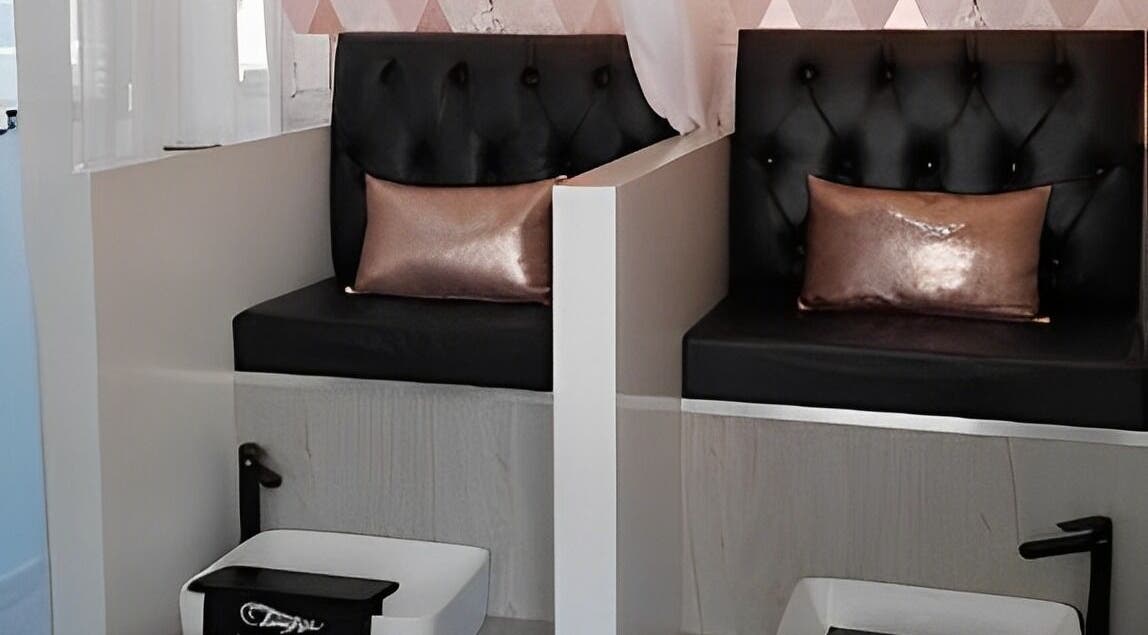 Luxurious pedicure seating at Femme Aesthetics, Pretoria, Gauteng, ZA, showcasing comfort and style.