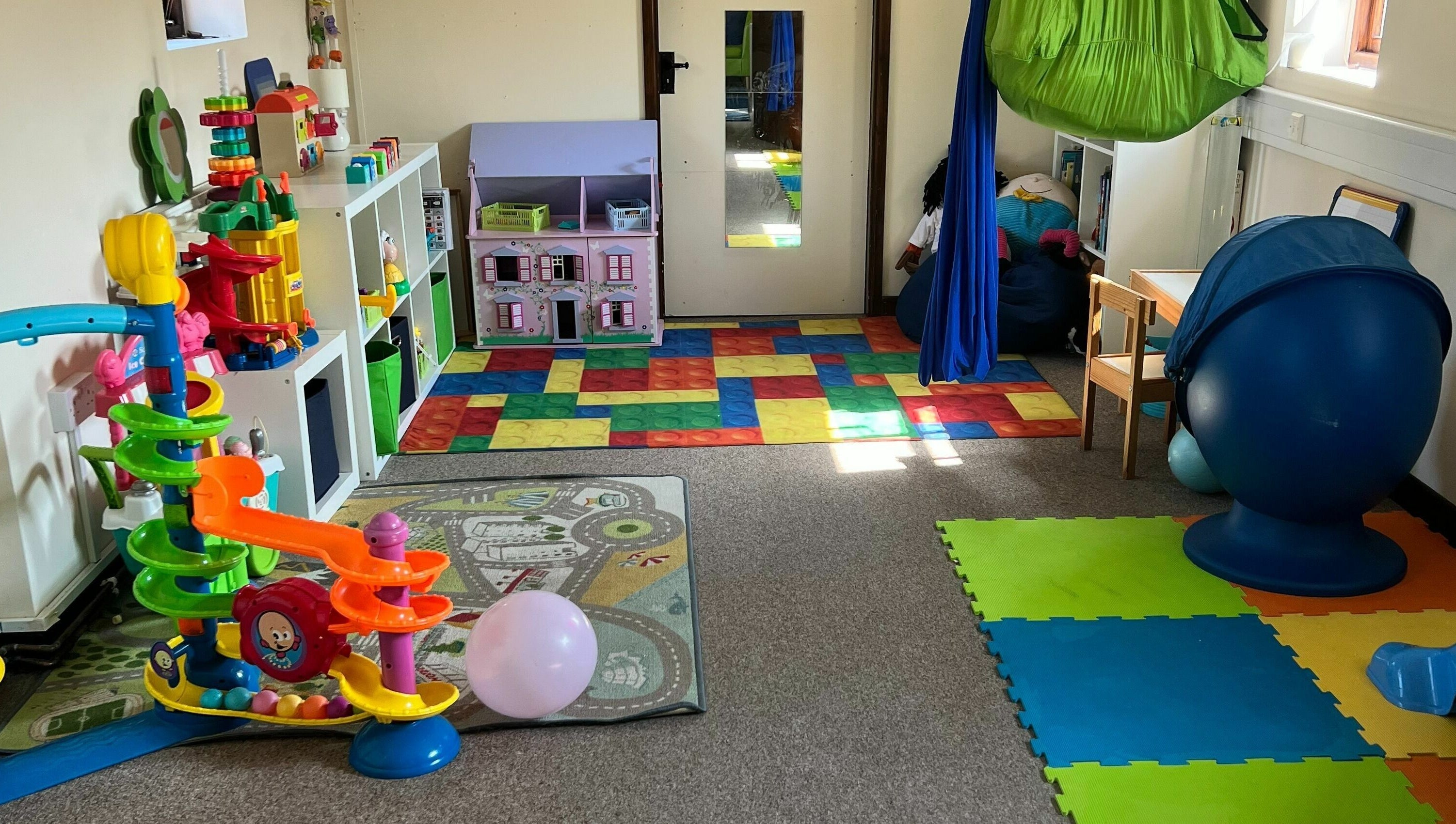 Colorful therapy playroom at Small Talk Speech and Language Therapy, Derby, England, GB.