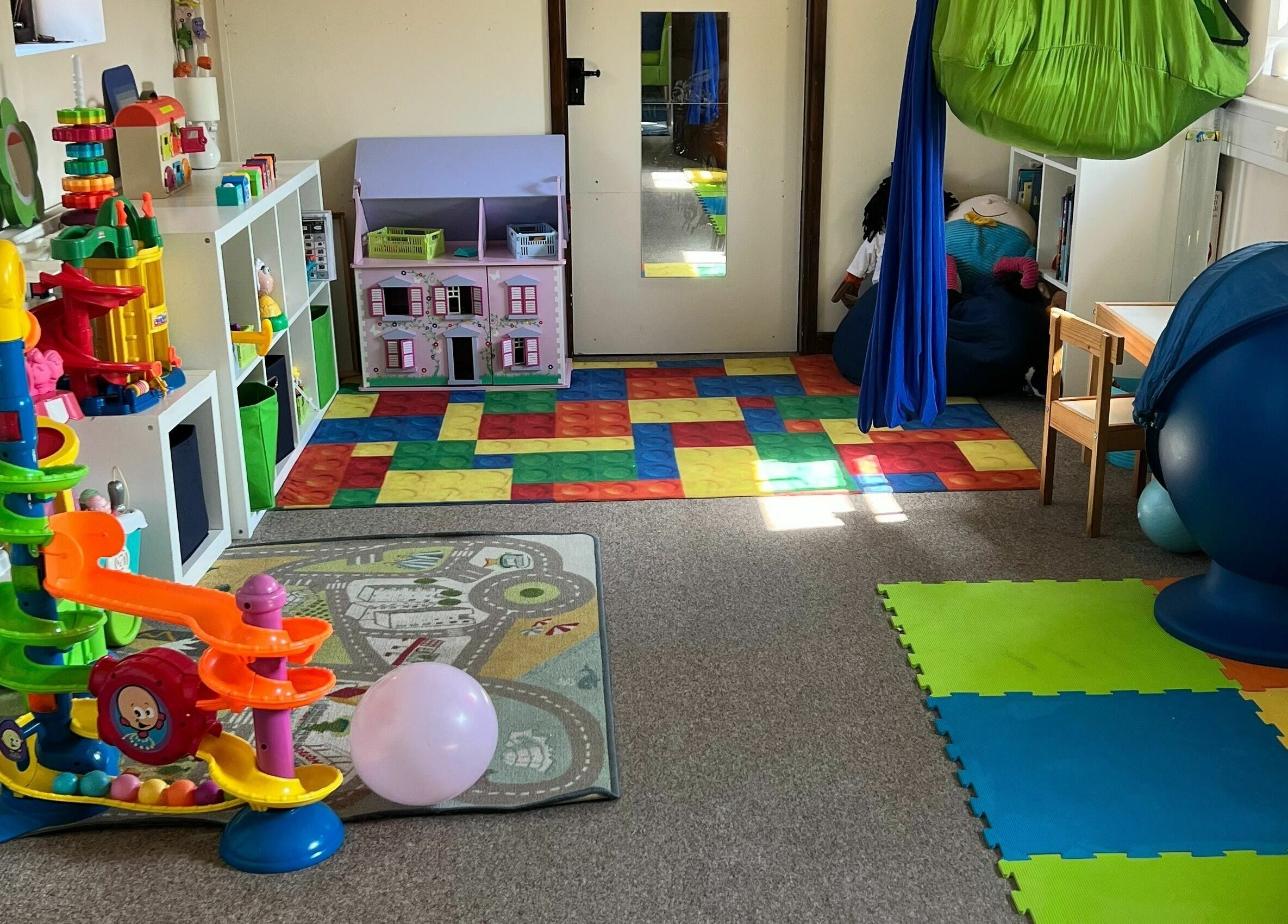 Colorful therapy playroom at Small Talk Speech and Language Therapy, Derby, England, GB.