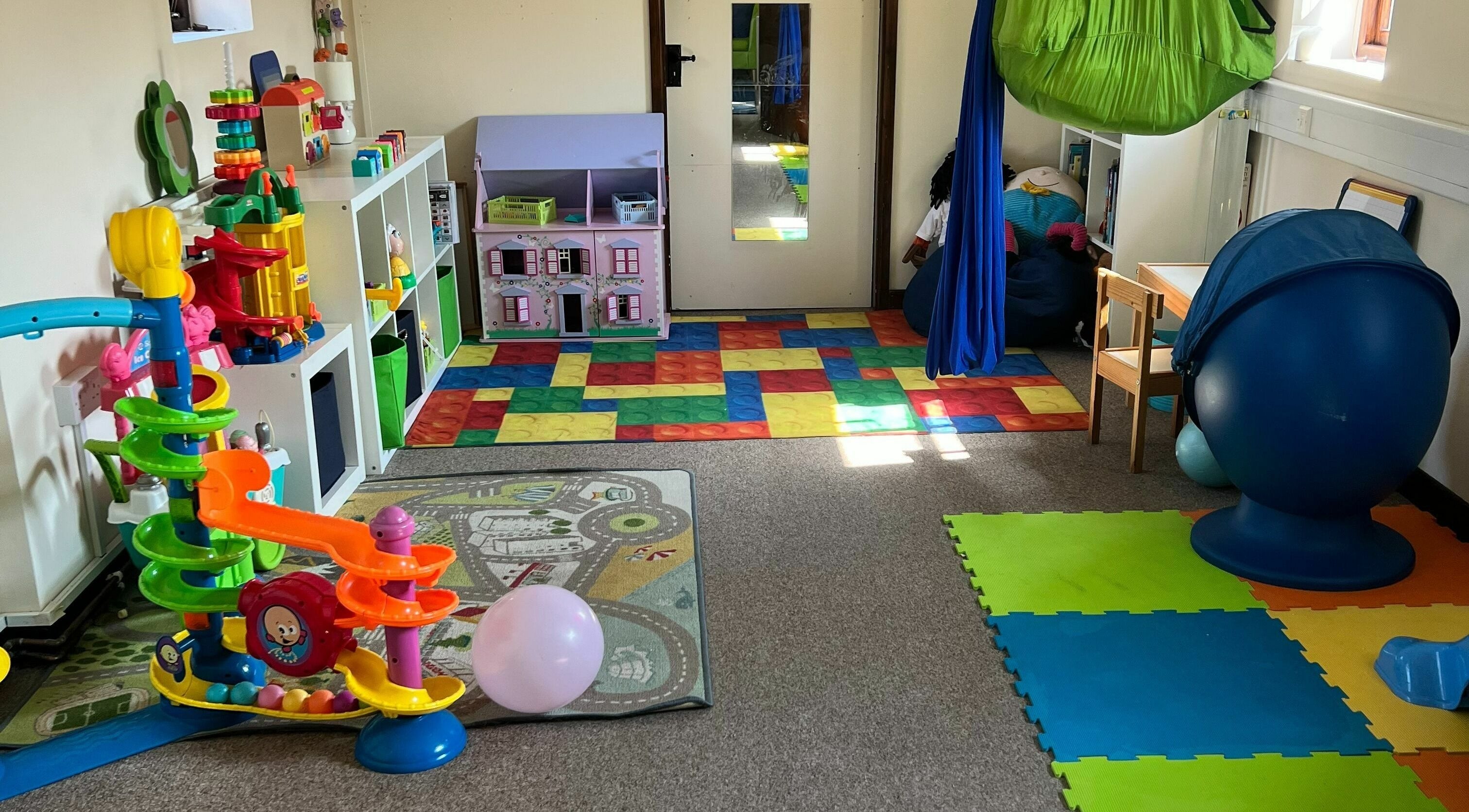 Colorful therapy playroom at Small Talk Speech and Language Therapy, Derby, England, GB.