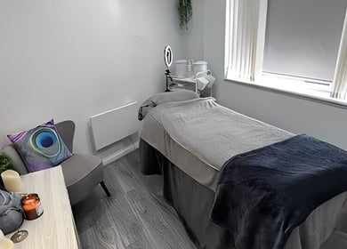 Serene treatment room at Phoenix Beauty By Marianna Ori, Wirral, England, GB, offering relaxation and wellness.