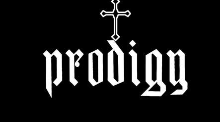 PRODIGY HAIR SESSIONS logo with cross design. Melbourne, Victoria, AU.