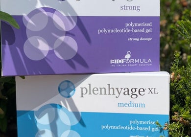 Bioformula gel packaging in nature at Discover Beauty London, Albany Park, Sidcup, Bexley, England, GB.