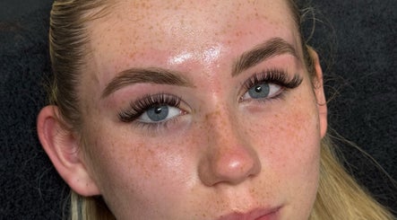 Close-up of perfect brows and lashes at Beauty By Jordan Jaye - BEDDAU in Beddau, Wales, GB.