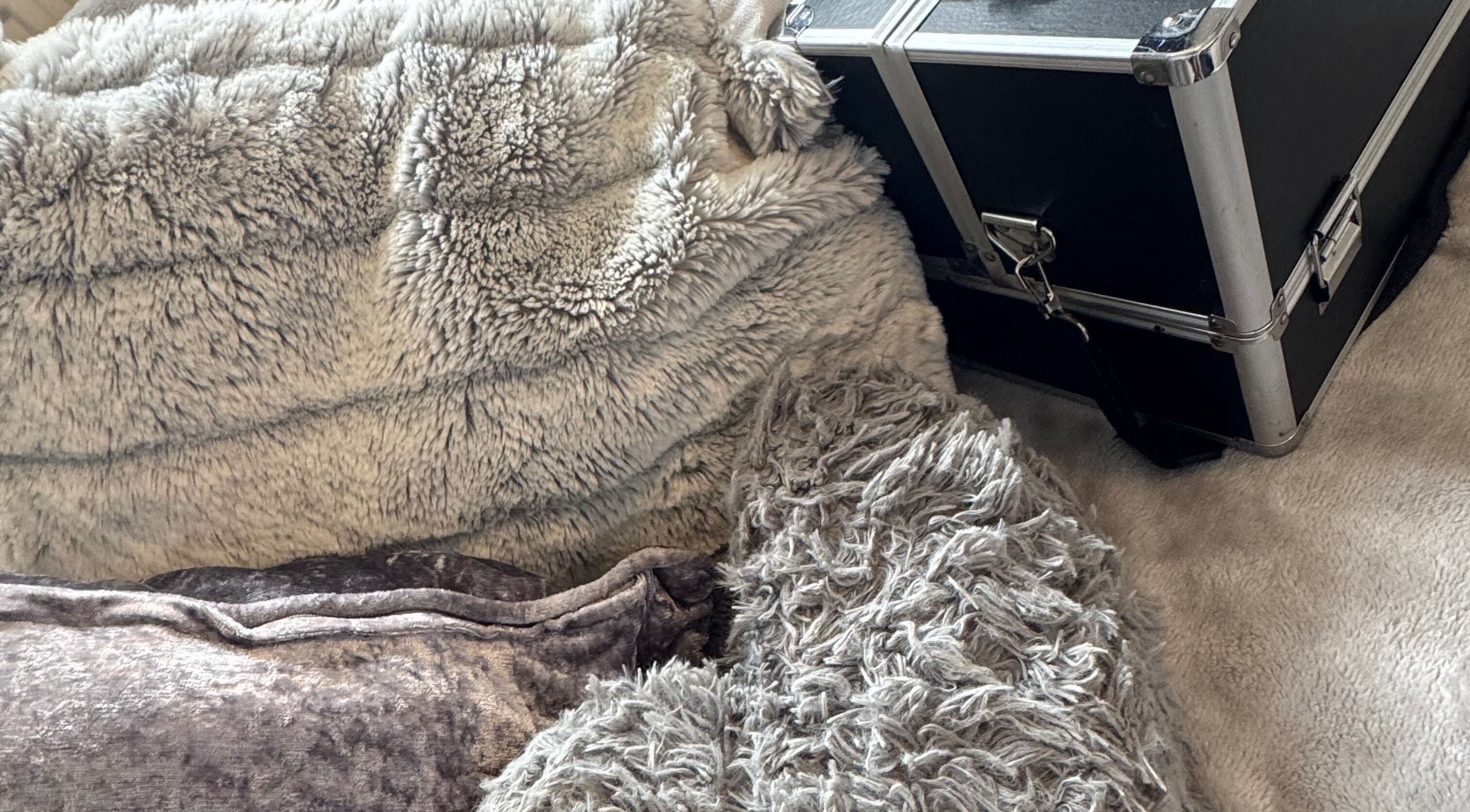 Cozy fur blankets and a case at Beauty By Jordan Jaye - Bala, Bala, Cymru, GB offering relaxation and luxury.